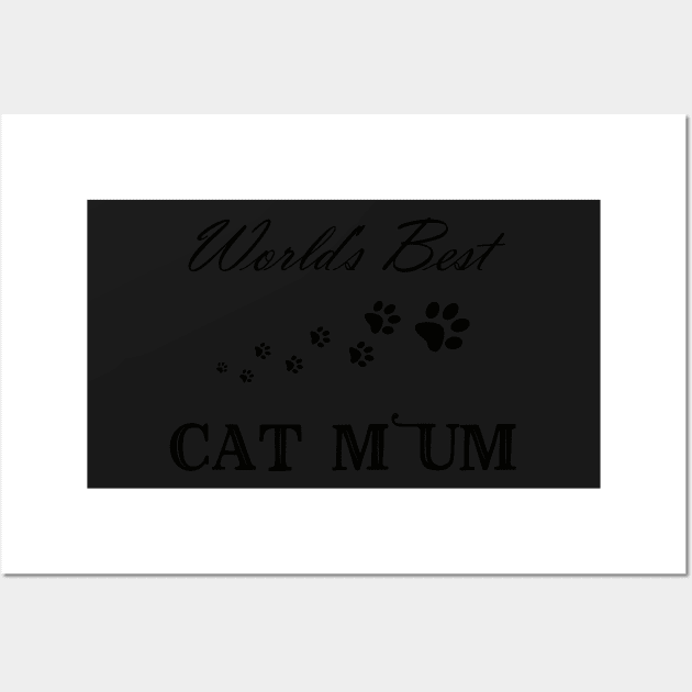 World's Best Cat Mum Wall Art by ArtShare